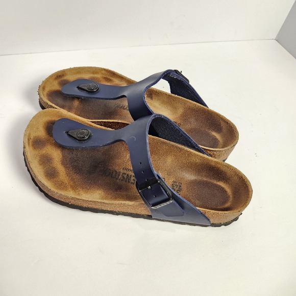 Birkenstock Gizeh Women's Casual Comfy Thong Sandals Blue Size 38 (7-7.5) - Picture 2 of 8